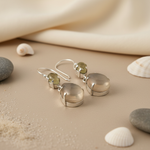 Load image into Gallery viewer, Silver Moonstone Dangle Earrings for Women | Daily Wear Jewelry
