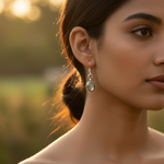 Load image into Gallery viewer, 925 Silver Moonstone Drop Earrings for Women | Daily Wear Gift
