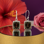 Load image into Gallery viewer, 925 Silver Smoky Quartz Earrings for Women | Gemstone Jewelry
