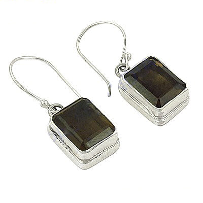 925 Silver Smoky Quartz Earrings for Women | Gemstone Jewelry