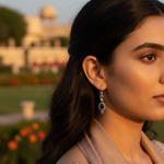 Load image into Gallery viewer, 925 Silver Oval Stone Drop Earrings | Women's Daily Wear Jewelry
