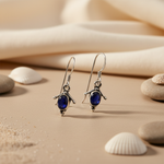 Load image into Gallery viewer, 925 Silver Lapis Lazuli Earrings for Women | Gemstone Jewelry
