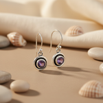 Load image into Gallery viewer, 925 Silver Amethyst Earrings for Women | Daily Wear Jewelry
