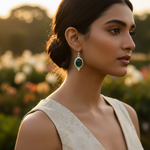 Load image into Gallery viewer, 925 Silver Green Onyx Drop Earrings for Women | Gift
