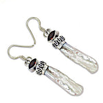 Load image into Gallery viewer, 925 Silver Freshwater Pearl Garnet Earrings for Women
