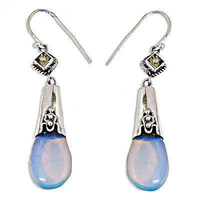 925 Silver Moonstone Teardrop Earrings for Women | Dangle Earrings