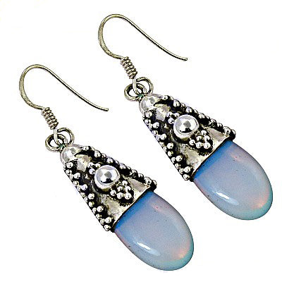 925 Silver Chalcedony Drop Earrings for Women | Gift Jewelry