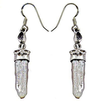 925 Silver Pearl Drop Earrings for Women | Dangle Earrings