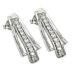Load image into Gallery viewer, 925 Silver Cubic Zirconia Stud Earrings for Women | Gift Jewelry
