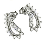 Load image into Gallery viewer, 925 Silver Cubic Zirconia Stud Earrings | Women's Jewelry Gift
