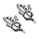 Load image into Gallery viewer, 925 Silver Blue Sapphire Earrings for Women | Dainty Jewelry
