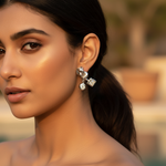 Load image into Gallery viewer, Silver Cubic Zirconia Earrings for Women | Daily Wear Jewelry
