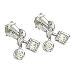 Load image into Gallery viewer, Silver Cubic Zirconia Earrings for Women | Daily Wear Jewelry

