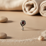 Load image into Gallery viewer, 925 Silver Garnet Stud Earrings for Women | Dainty Jewelry
