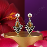 Load image into Gallery viewer, 925 Silver Tiger Eye Earrings for Women | Dangle Earrings
