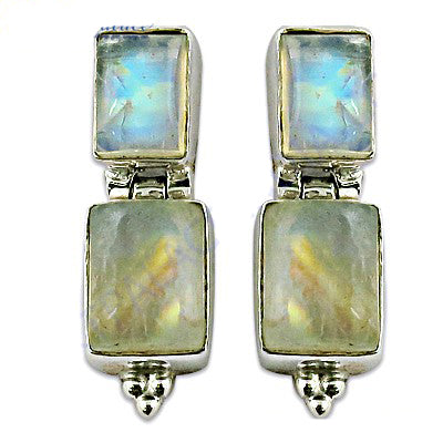 925 Silver Moonstone Drop Earrings for Women | Gift Jewelry