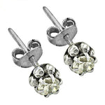 Load image into Gallery viewer, 925 Silver Stud Earrings | Round Gemstone Studs for Women
