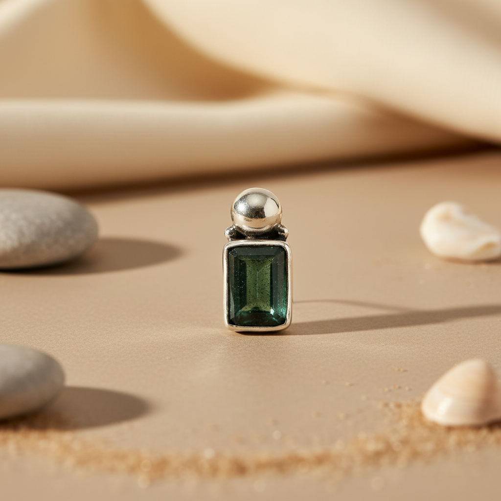 925 Silver Emerald Cut Earrings for Women | Gemstone Jewelry