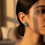 Load image into Gallery viewer, Labradorite Stud Earrings | 925 Sterling Silver | For Women
