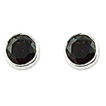 Load image into Gallery viewer, 925 Silver Black Onyx Stud Earrings for Women | Daily Wear
