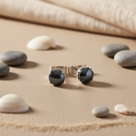 Load image into Gallery viewer, Silver Hematite Stud Earrings | Women's Jewelry | Gift
