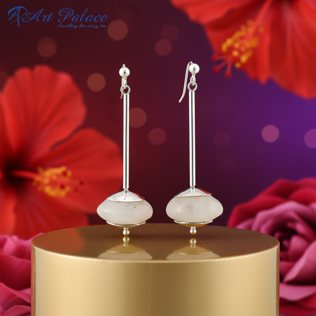 925 Silver Stone Drop Earrings for Women | Dangle Earrings