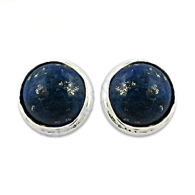925 Silver Lapis Lazuli Stud Earrings for Women | Gemstone Jewelry