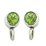 Load image into Gallery viewer, 925 Silver Peridot Drop Earrings for Women | Green Gemstone Jewelry
