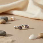 Load image into Gallery viewer, 925 Silver Oval Amethyst Drop Earrings for Women | Gift
