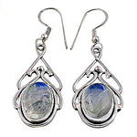 Load image into Gallery viewer, 925 Silver Moonstone Drop Earrings for Women | Dangle Earrings
