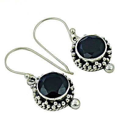 925 Silver Black Onyx Dangle Earrings for Women | Gift