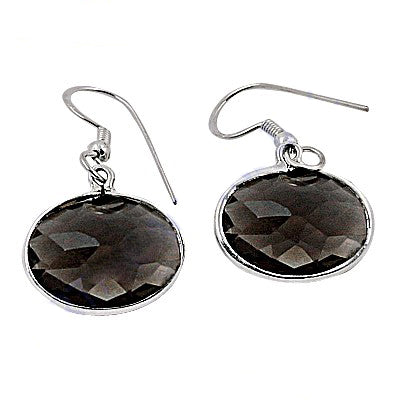 925 Silver Smoky Quartz Earrings for Women | Gemstone Jewelry