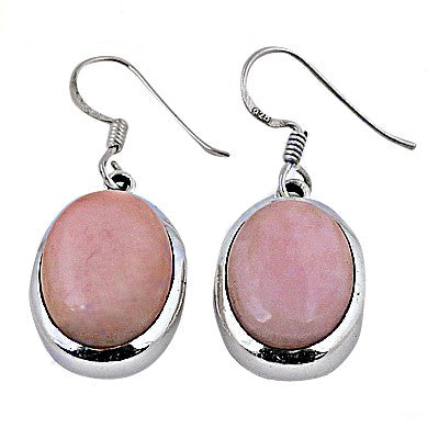 925 Sterling Silver Pink Opal Drop Earrings for Women | Gift