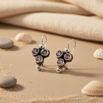 Load image into Gallery viewer, 925 Silver Amethyst Drop Earrings for Women | Gemstone Jewelry

