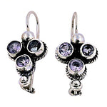 Load image into Gallery viewer, 925 Silver Amethyst Drop Earrings for Women | Gemstone Jewelry
