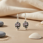 Load image into Gallery viewer, 925 Silver Amethyst Earrings for Women | Dangle Earrings Gift
