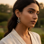 Load image into Gallery viewer, 925 Silver Garnet Drop Earrings for Women | Gemstone Jewelry
