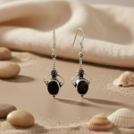 Load image into Gallery viewer, 925 Silver Black Onyx Dangle Earrings for Women | Gift
