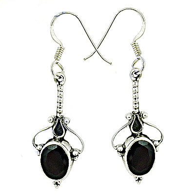 925 Silver Black Onyx Dangle Earrings for Women | Gift