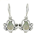 Load image into Gallery viewer, 925 Silver Moonstone Teardrop Earrings for Women | Dainty Jewelry
