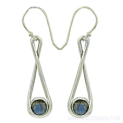 925 Silver Labradorite Earrings | Women's Teardrop Jewelry