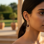 Load image into Gallery viewer, 925 Silver Teardrop Gemstone Earrings for Women | Gift
