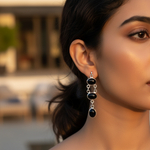 Load image into Gallery viewer, 925 Sterling Silver Black Onyx Dangle Earrings | Women's Jewelry
