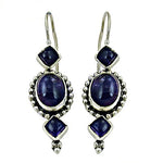 Load image into Gallery viewer, 925 Silver Amethyst Drop Earrings for Women | Gemstone Jewelry
