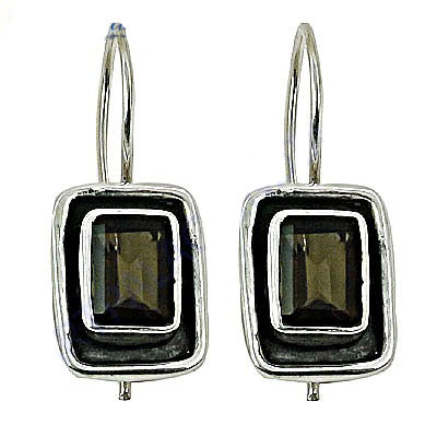 925 Silver Smoky Quartz Earrings for Women | Dangle Jewelry