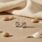 Load image into Gallery viewer, 925 Silver Pink Quartz Earrings for Women | Dangle Jewelry
