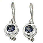 Load image into Gallery viewer, 925 Silver Blue Gemstone Earrings for Women | Daily Wear
