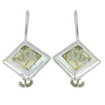 Load image into Gallery viewer, 925 Silver Lemon Quartz Earrings for Women | Dangle Earrings
