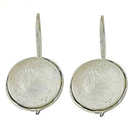 Load image into Gallery viewer, 925 Silver Round Disc Drop Earrings for Women | Daily Wear Jewelry
