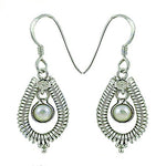 Load image into Gallery viewer, 925 Silver Pearl Teardrop Earrings for Women | Daily Wear
